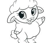 Coloriage Petit Mouton mignon
