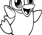 Coloriage Petit pingouin adorable