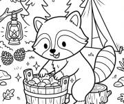 Coloriage Petit raton mignon