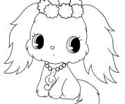 Coloriage Petite chiot mignonne