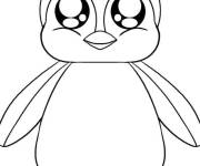 Coloriage Pingouin trop mignon