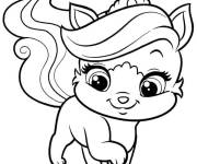Coloriage Princesse Chiot mignonne