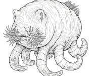 Coloriage Le Cochon de mer r&eacute;aliste