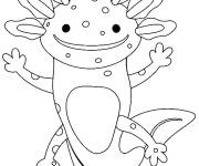 Coloriage Axolotl en corps entier