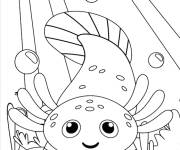 Coloriage Axolotl et des bulles