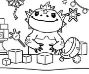 Coloriage Axolotl et joyeux nouvel an