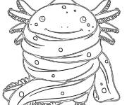 Coloriage Axolotl fou
