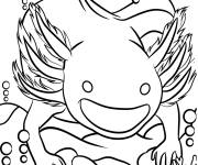Coloriage Axolotl g&eacute;ant