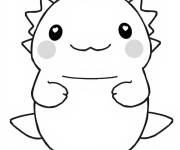 Coloriage Axolotl timide PS