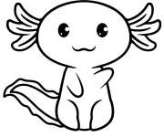 Coloriage Beau Axolotl