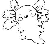 Coloriage B&eacute;b&eacute; Axolotl magnifique