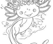 Coloriage Charmant Axolotl