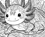 Coloriage Grand Axolotl pour enfants