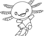Coloriage La joie d'Axolotl