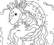 Coloriage Type de Axolotl