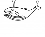 Coloriage Baleine couleur