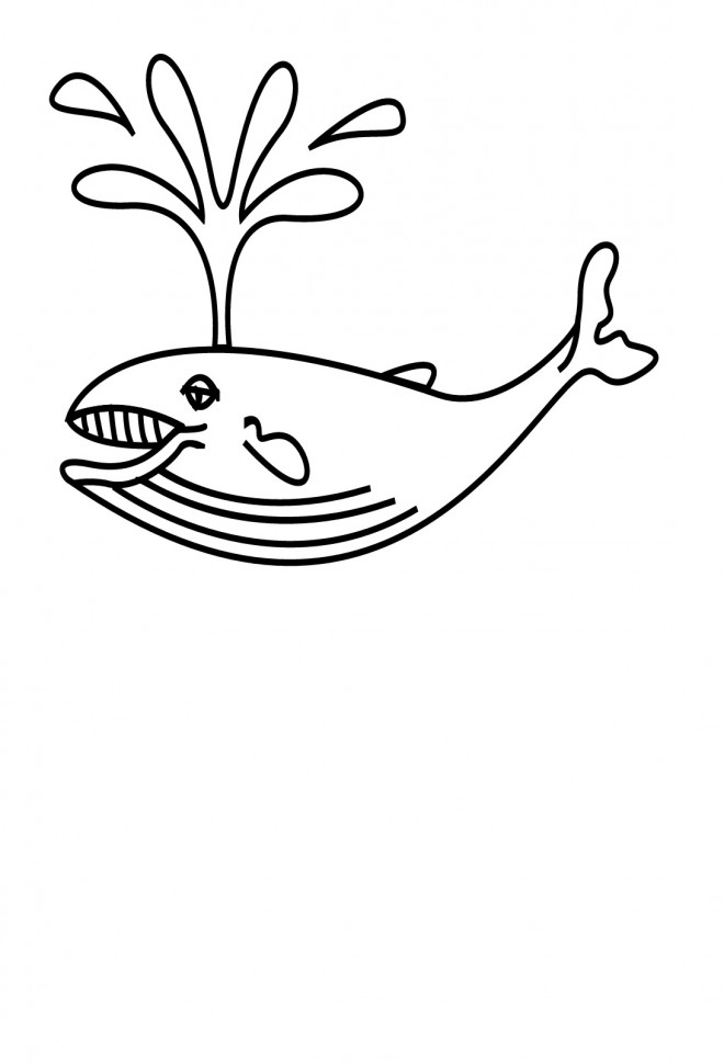 Coloriage et dessins gratuits Baleine couleur à imprimer