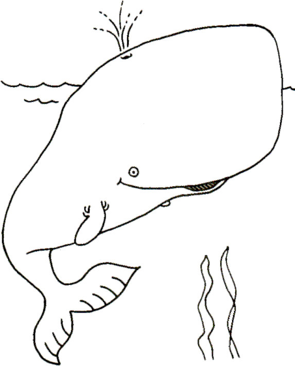 Coloriage et dessins gratuits Baleine géante à imprimer