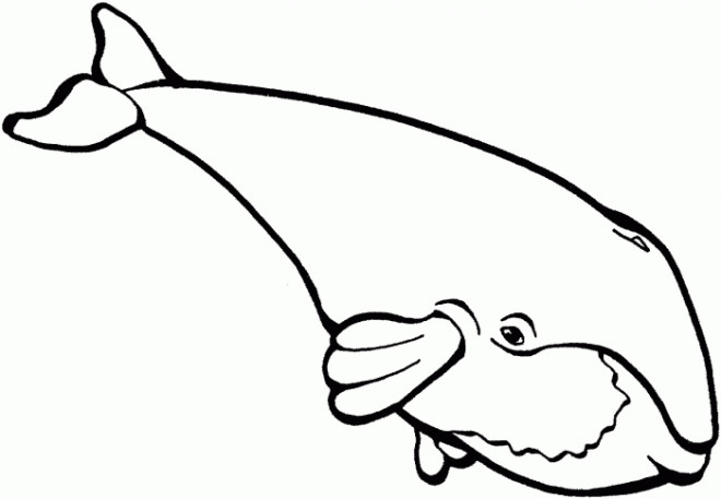 Coloriage et dessins gratuits Baleine simple à imprimer