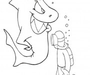 Coloriage Le Requin malin