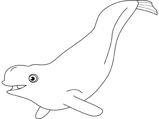 Coloriage et dessins gratuits Beluga maternelle à imprimer