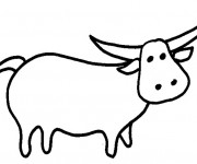 Coloriage Boeuf gratuit à imprimer