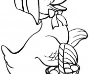 Coloriage Canard cane dessin