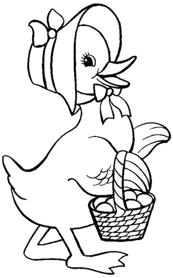 Coloriage et dessins gratuits Canard cane dessin à imprimer