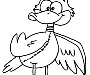 Coloriage Canard confus