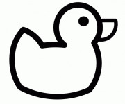 Coloriage Canard dessin facile