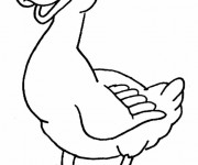 Coloriage Canard heureux