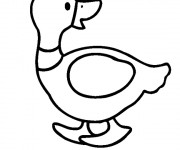 Coloriage Canard maternelle