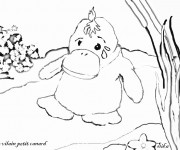 Coloriage Caneton gros