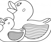 Coloriage Des jouets de canard