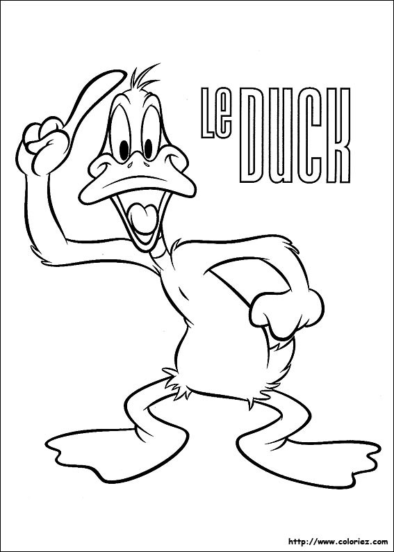 Coloriage et dessins gratuits Donald Duck Canard à imprimer
