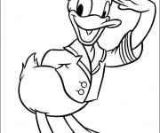 Coloriage Donald Duck le marin
