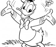 Coloriage Le canard Donald Duck