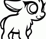Coloriage B&eacute;b&eacute; caprin pour enfants