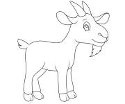 Coloriage Caprin facile ce1