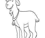Coloriage Ch&egrave;vre veille joyeuse