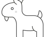 Coloriage Jouet de caprin