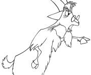Coloriage et dessins gratuit Veille ch&egrave;vre en col&egrave;re à imprimer
