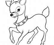 Coloriage Caribou trop mignon