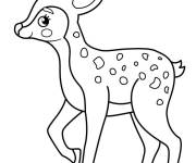 Coloriage et dessins gratuit Petit faon adorable à imprimer