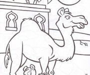 Coloriage Chameau Arabe