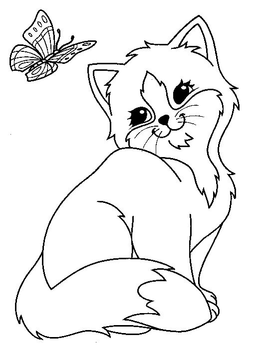 Coloriage Chat Gratuit A Imprimer