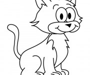 Coloriage Un Chat content