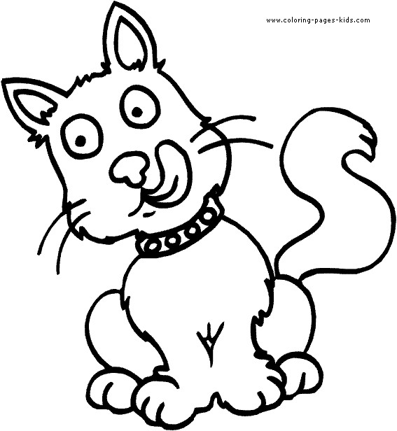 Coloriage et dessins gratuits Un chat gourmand à imprimer