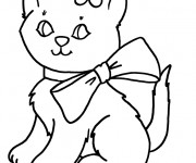 Coloriage Une belle Chatte