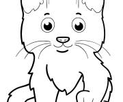 Coloriage Chaton gratuit
